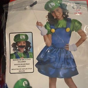 GIRLS Luigi costume
